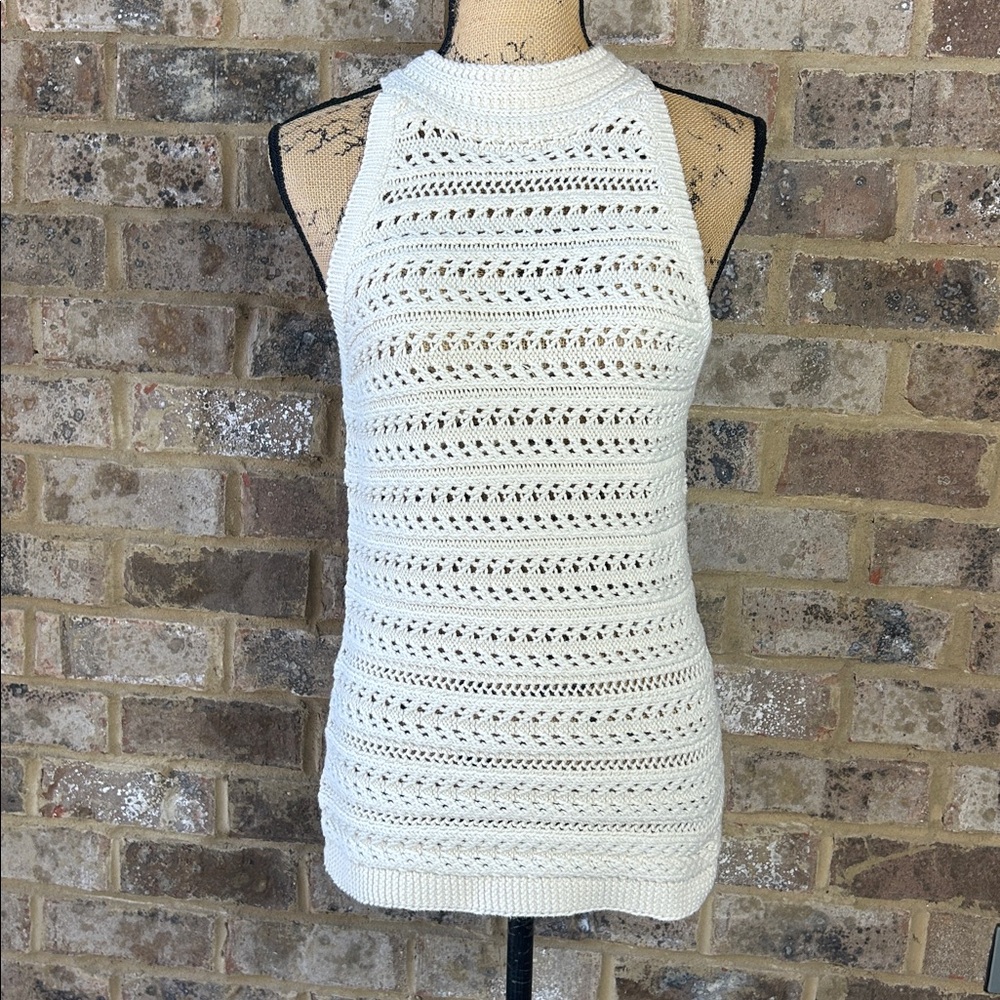New with tags Banana Republic Organic Cotton Sweater in Cream - Picture 6 of 16